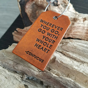 Delta Sigma Theta Leather Luggage Tag - Oo-Oop