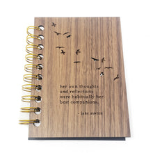 Load image into Gallery viewer, Her Own Thoughts Jane Austen Quote Journal