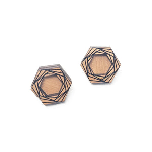 Double Stack Stud Earrings