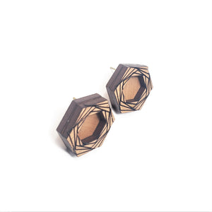 Double Stack Stud Earrings