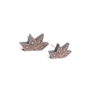 Quad Tri Stud Earrings