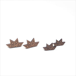 Quad Tri Stud Earrings