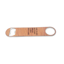 Load image into Gallery viewer, Ashes to Ashes Wood and Aluminum Bottle Opener