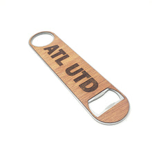 Load image into Gallery viewer, ATL UTD Wood and Aluminum Bottle Opener