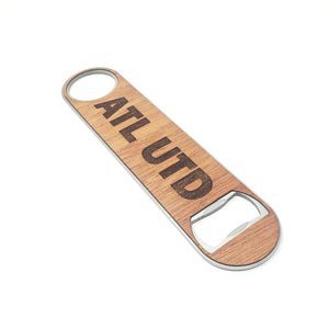 ATL UTD Wood and Aluminum Bottle Opener