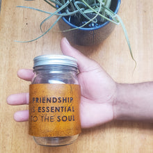 Load image into Gallery viewer, Omega Psi Phi Jar Mug Wrap - Friendship is Essential to the Soul