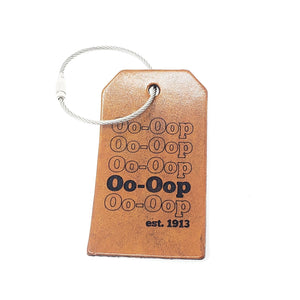 Delta Sigma Theta Leather Luggage Tag - Oo-Oop