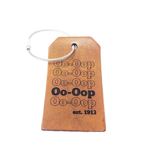 Delta Sigma Theta Leather Luggage Tag - Oo-Oop