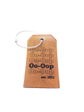 Load image into Gallery viewer, Delta Sigma Theta Leather Luggage Tag - Oo-Oop