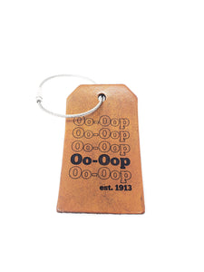 Delta Sigma Theta Leather Luggage Tag - Oo-Oop