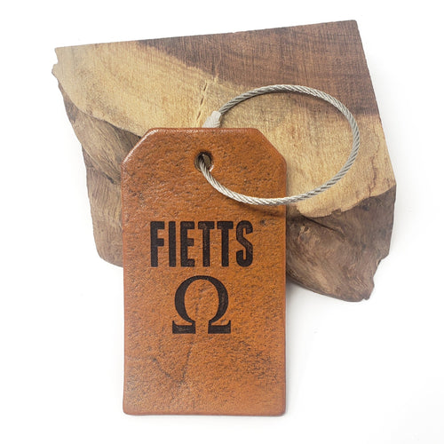 Omega Psi Phi Leather Luggage Tag - FIETTS