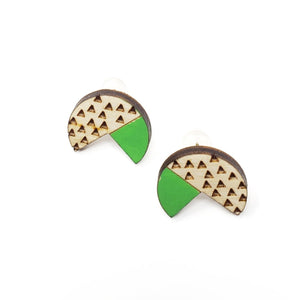 chomper studs - bright green