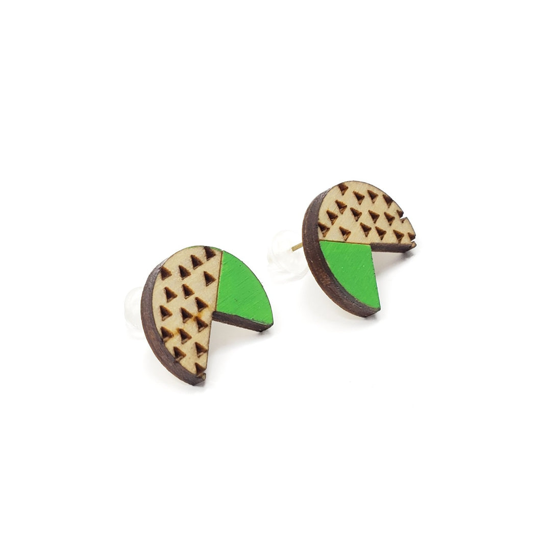 chomper studs - bright green