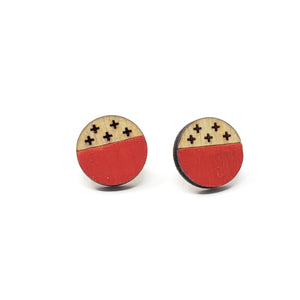 plus studs - red