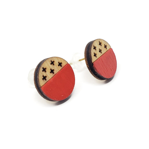 plus studs - red