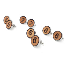 Load image into Gallery viewer, #6 Stainless and Wood Cufflinks