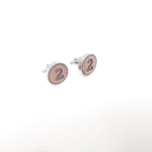 Load image into Gallery viewer, #2 Stainless and Wood Cufflinks