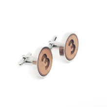 Load image into Gallery viewer, #3 Stainless and Wood Cufflinks