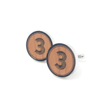 Load image into Gallery viewer, #3 Stainless and Wood Cufflinks