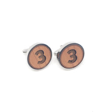 Load image into Gallery viewer, #3 Stainless and Wood Cufflinks