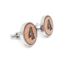 Load image into Gallery viewer, #4 Stainless and Wood Cufflinks