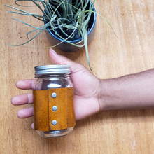 Load image into Gallery viewer, Alpha Phi Alpha Mason Jar Mug Wrap  - First of All, Servants of All, We Shall Transcend All