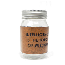 Load image into Gallery viewer, Delta Sigma Theta Mason Jar Mug Wrap - Intelligence is the Torch of Wisdom