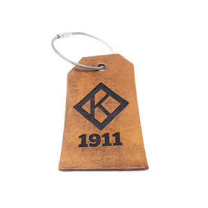 Kappa Alpha Psi Leather Luggage Tag - 1911