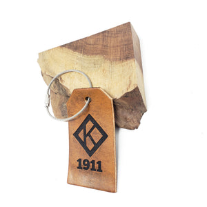 Kappa Alpha Psi Leather Luggage Tag - 1911