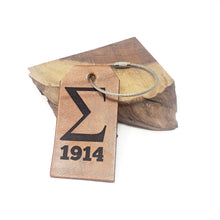 Load image into Gallery viewer, Phi Beta Sigma Leather Luggage Tag - 1914