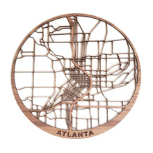 Load image into Gallery viewer, Atlanta Round Cut Map - 11x11