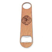 Load image into Gallery viewer, Atlanta Round Map Wood and Aluminum Bottle Opener