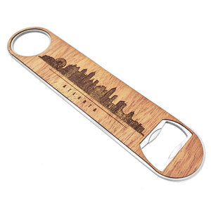 Atlanta Skyline Wood and Aluminum Bottle Opener