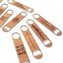 Load image into Gallery viewer, EAT SLEEP BEER REPEAT Wood and Aluminum Bottle Opener