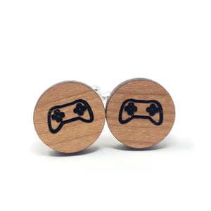 Game Controller Wood Cufflinks