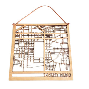 Grant Park Cut Map - 12x12