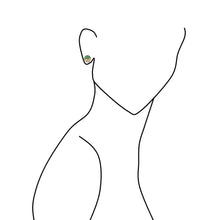 Load image into Gallery viewer, Green Open Mountain Studs