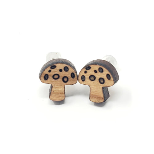 Mushroom Stud Earrings